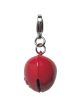Red Heart Metal Jingle Bell Charm