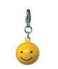 Yellow Happy Face Jingle Bell Charm