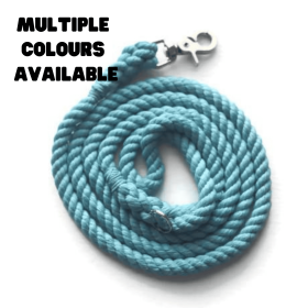 Single Color Rope Dog Leash (Color: Blue, size: 4 FT)