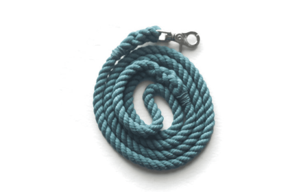 Rope Dog Leash (Color: Teal, size: 4 FT)