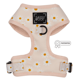 Adjustable Harness (Color: Dainty Daisy, size: XXsmall)