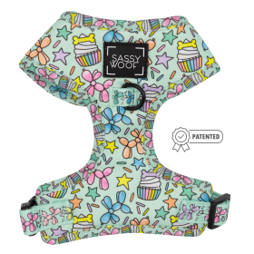 Adjustable Harness (Color: Pup Pup Hooray, size: XXsmall)