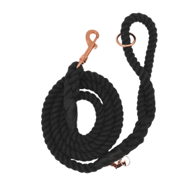 Rope Leash (Color: Black, size: 5 Feet)