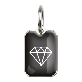 Black Diamond (Color: Black Diamond, size: Small (2.5cm x 1.5 cm))