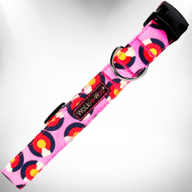 Colorado and Texas Dog Collars (Color: Colorado Pink, size: S 3/4" width fits 10-14" neck)